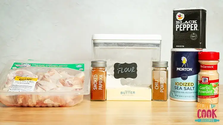 Baked chicken wings ingredients