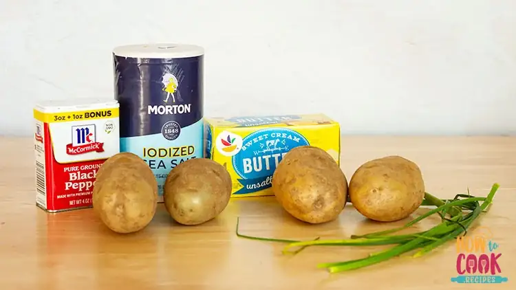 Baked potato ingredients
