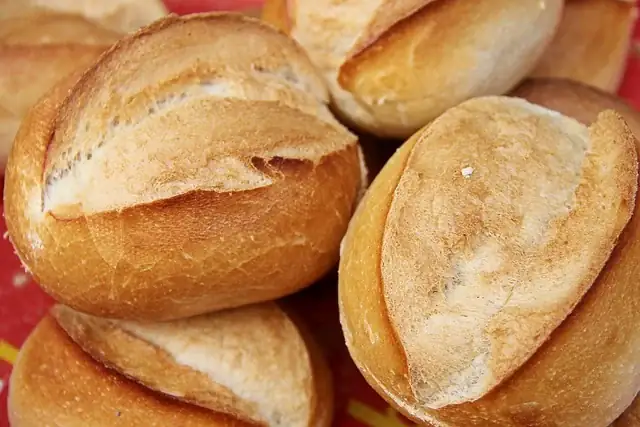 Freshly baked bread.