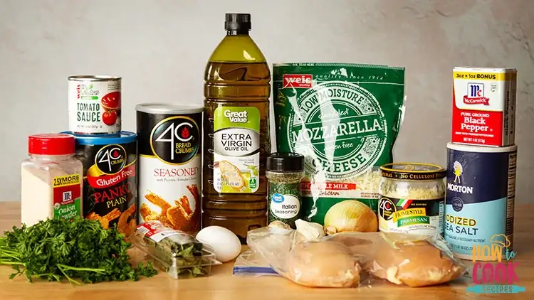 Chicken parmesan ingredients