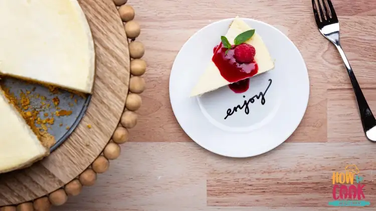 Enjoy classic homemade cheesecake