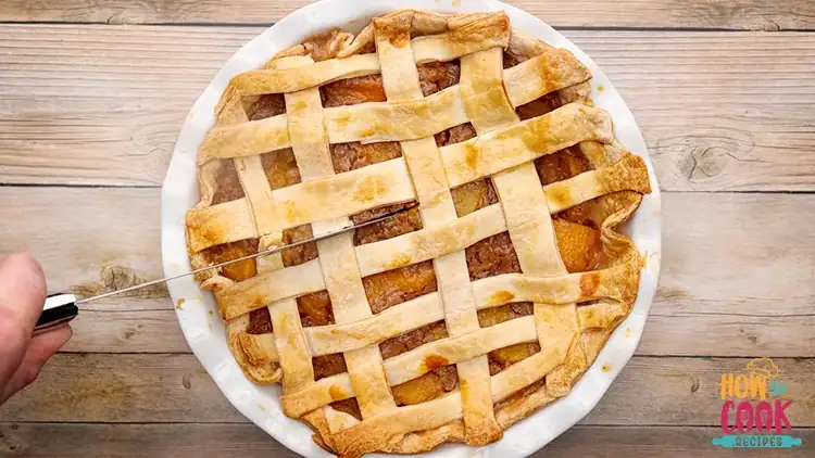 Homemade peach pie recipe