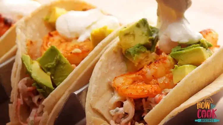 Homemade shrimp tacos