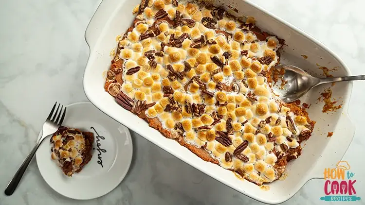 Homemade Sweet potato casserole with marshmallows recipe