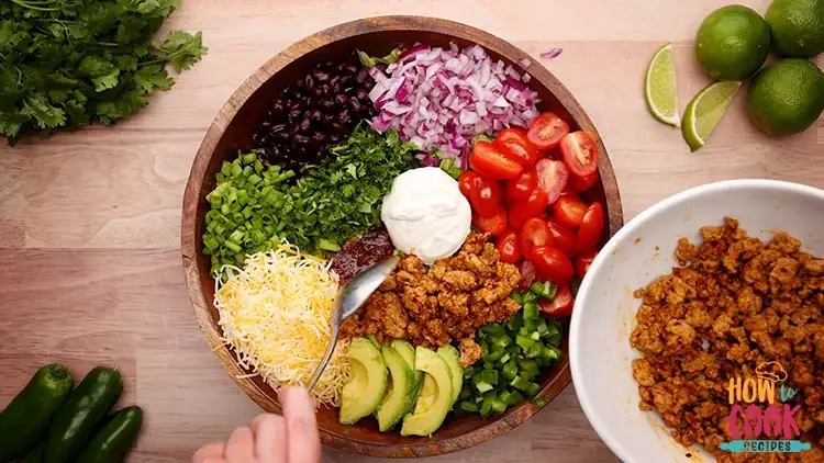 How do you dress up a taco salad