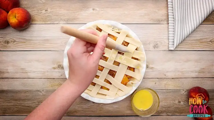 How do you make a peach pie less runny