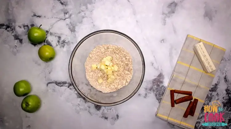 How do you make apple crisp from scratch