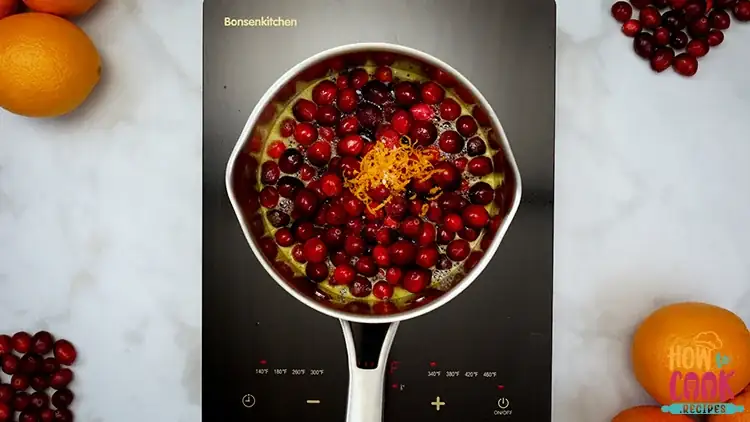 How do you make cranberry sauce from scratch
