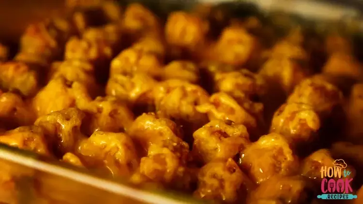 How do you make crispy tater tot casserole in the oven
