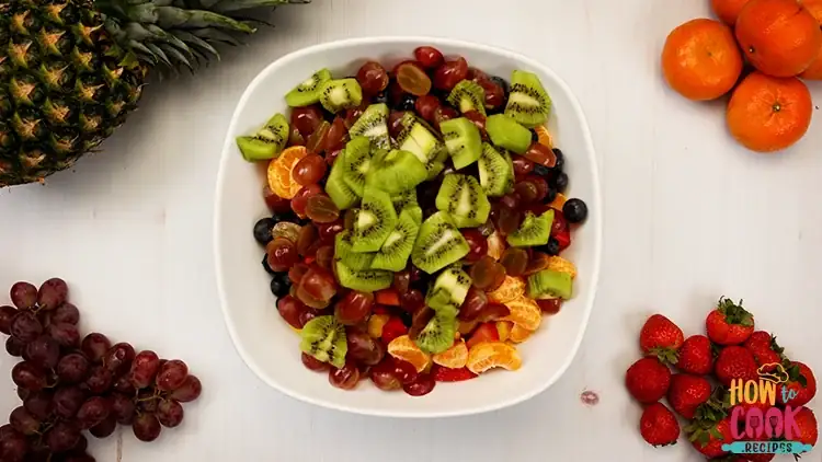 How do you make Fruit salad from scratch