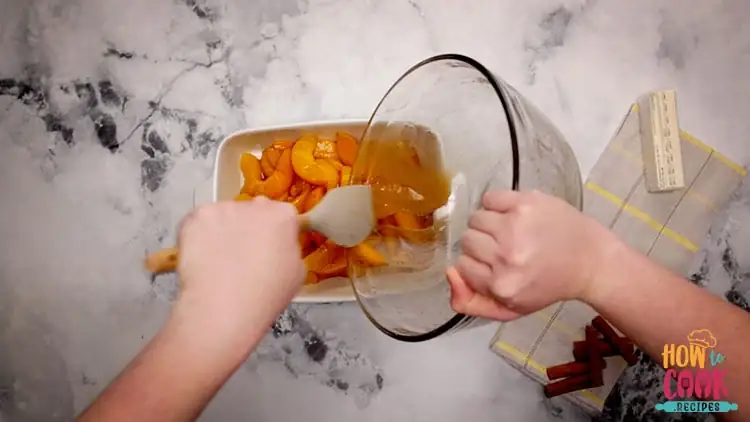 How do you make peach cobbler from scratch