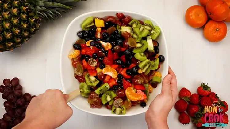 How do you make simple Fruit salad
