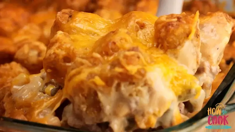 How do you make tater tot casserole crunchy