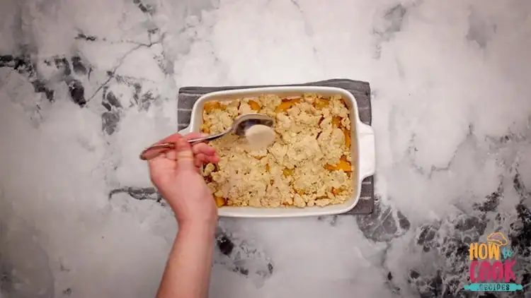 How do you thicken peach cobbler