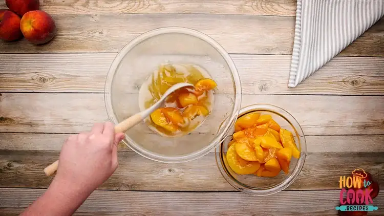 How do you thicken peach pie filling