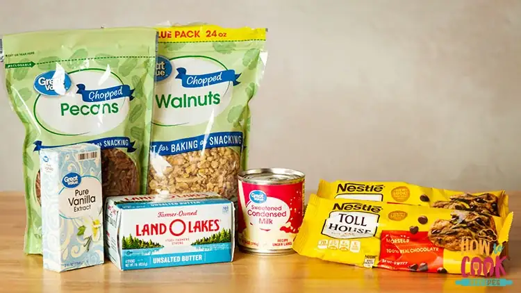 Ingredients for making fudge