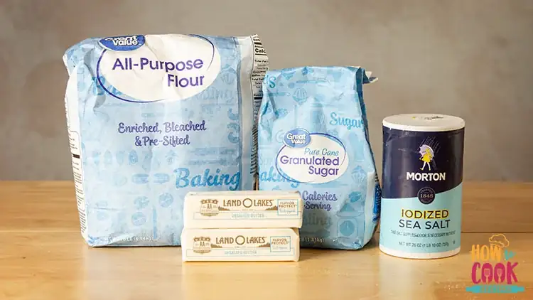 Ingredients for pie crust
