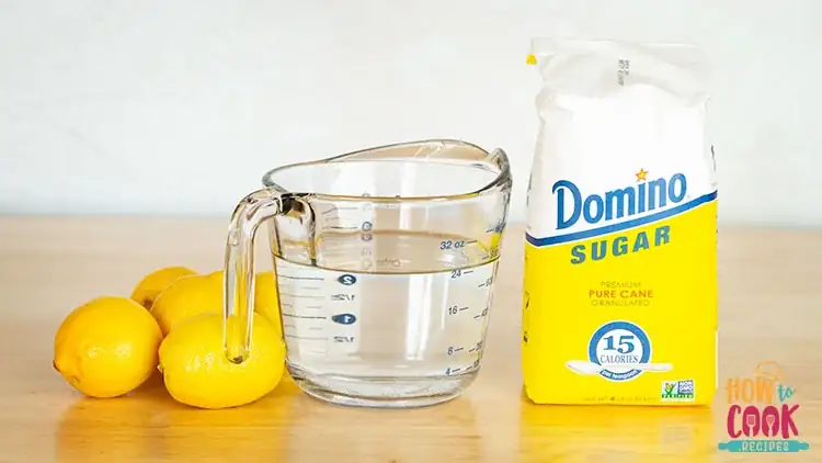 Lemonade ingredients