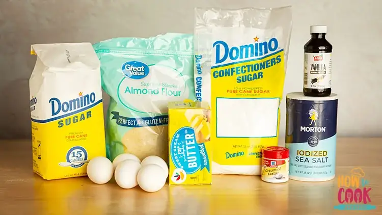 Macaron ingredients
