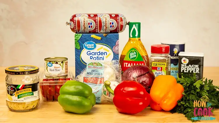 pasta salad ingredients