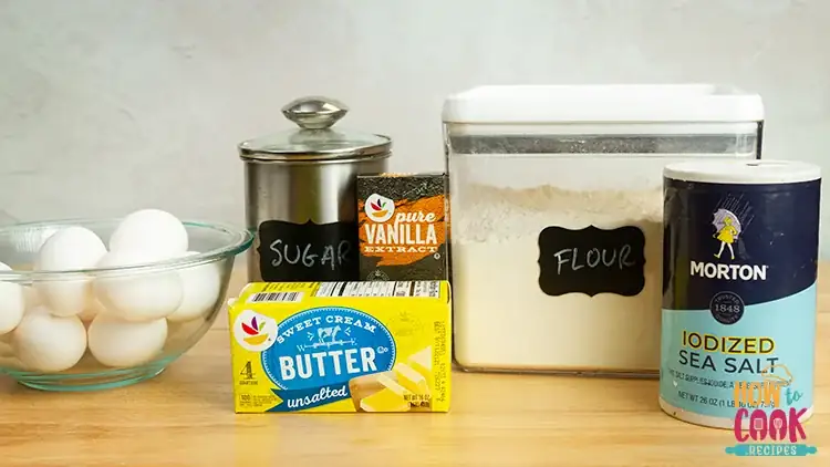 Pound cake ingredients