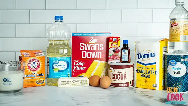 red velvet cake ingredients