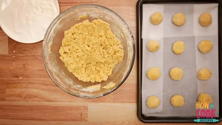 Rolled cookie dough balls