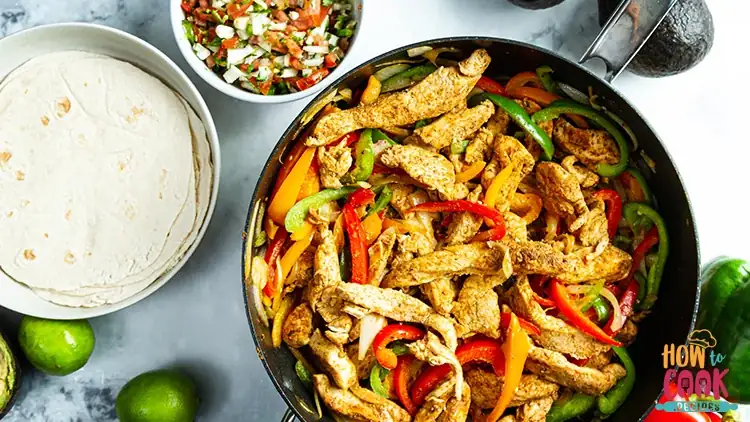 Simple homemade Mexican chicken fajitas recipe