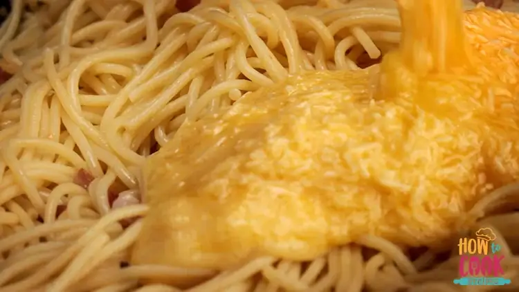 What is carbonara sauce made of